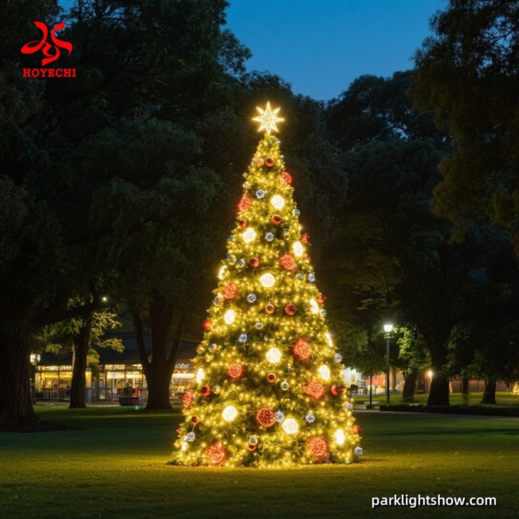 HOYECHI Giant Outdoor LED Christmas Tree For Park Decoration suppliers