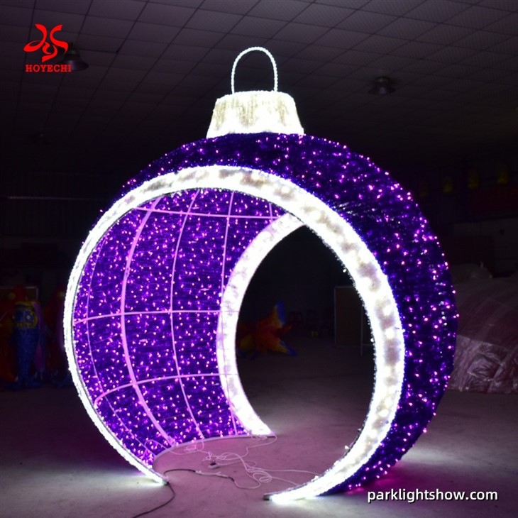 Large LED Christmas Ornament Archway Customizable Size & Color factory